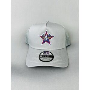 NBA All‎ Star Game Logo New Era Grey SnapBack Adjustable Cap Trucker Hat NEW